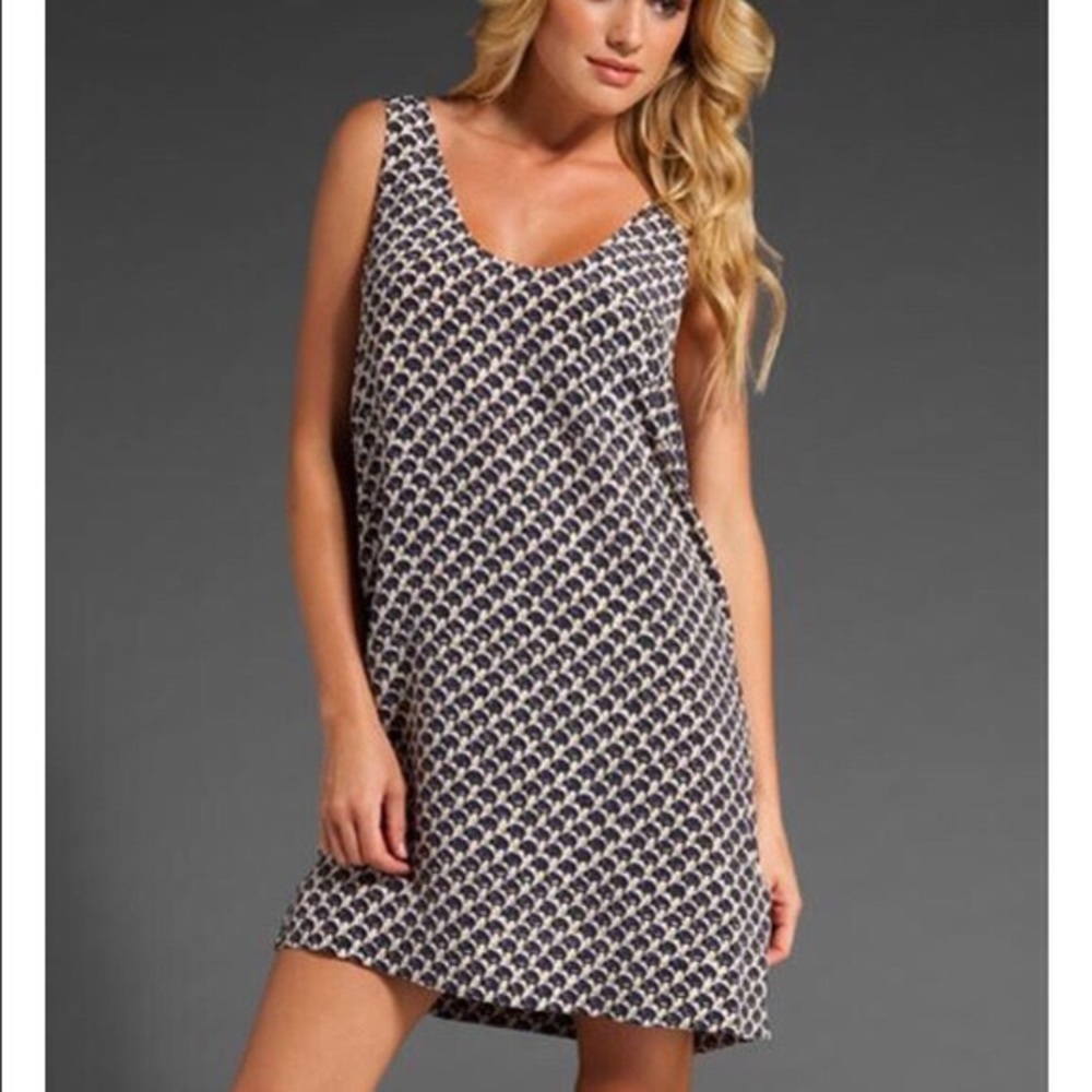 Joie Dawna Elephant Print Dress 100% Silk Small